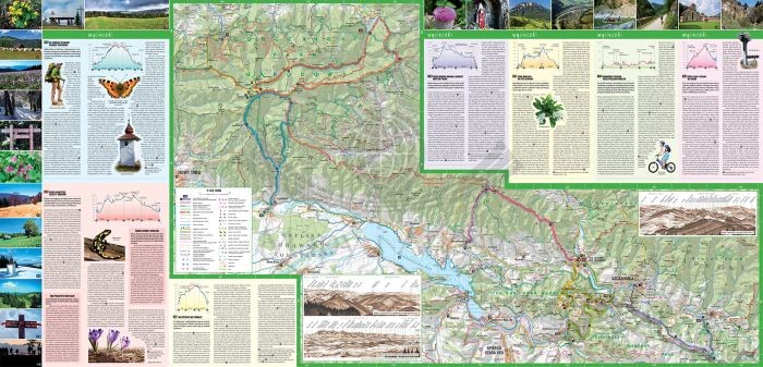 Pieniny i Gorce. Laminowana mapa turystyczna + Miniprzewodnik wydawnictwa ExpressMap. Druga strona