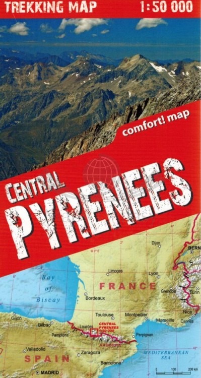 Pireneje centralne (środkowe) 1:50 000. Laminowana mapa turystyczna wydawnictwa TerraQuest. Okładka - tył