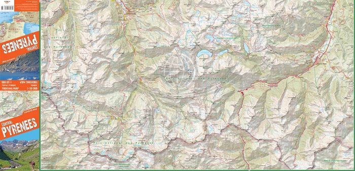 Pireneje centralne (środkowe) 1:50 000. Laminowana mapa turystyczna wydawnictwa TerraQuest. Pierwsza strona