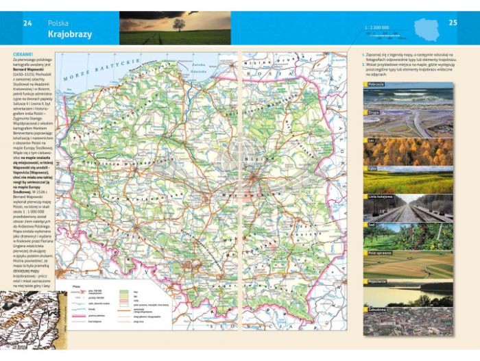 Pierwszy atlas geograficzny. Szkoła podstawowa. Wyd. 2025/2026 wydawnictwa Demart. Przykładowe strony 2