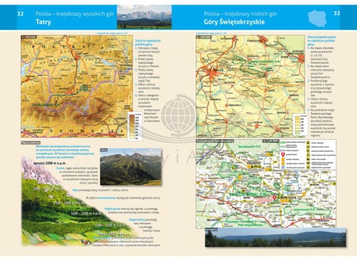 Pierwszy atlas geograficzny. Szkoła podstawowa. Wyd. 2025/2026 wydawnictwa Demart. Przykładowe strony 3