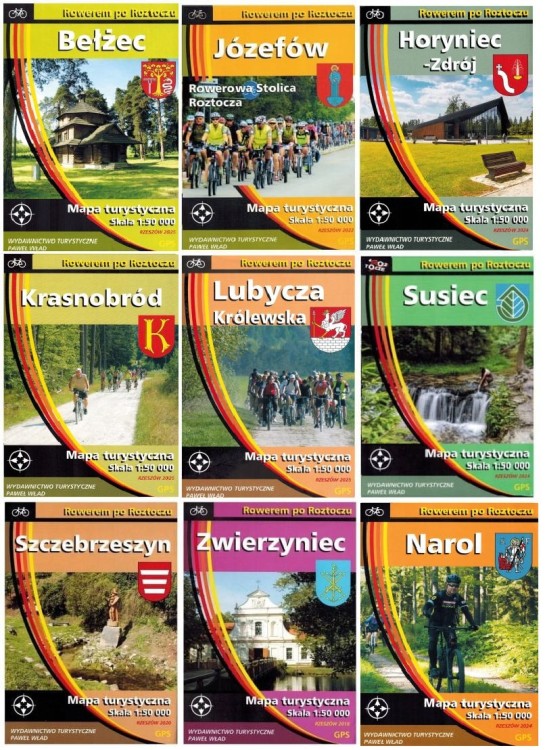 Roztocze. Przewodnik po trasach rowerowych + 9 map turystycznych