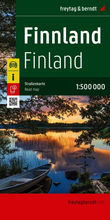 Finlandia 1:500 000. Mapa samochodowo-turystyczna wydawnictwa Freytag & Berndt. Okładka