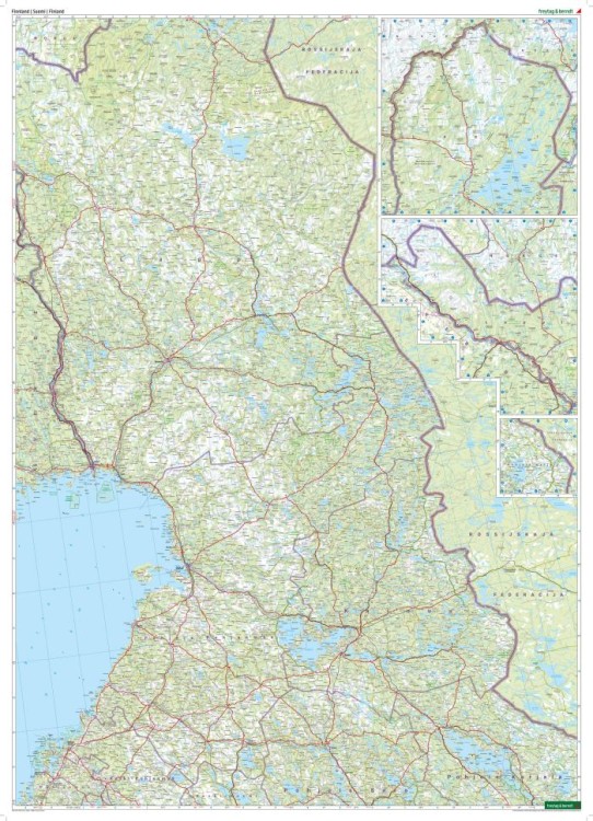 Finlandia 1:500 000. Mapa samochodowo-turystyczna wydawnictwa Freytag & Berndt. Strona druga