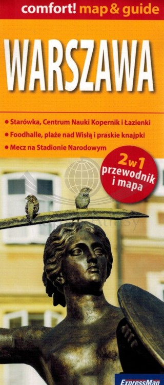 Warszawa. Laminowana mapa / Plan miasta + Miniprzewodnik wydawnictwa ExpressMap. Okładka