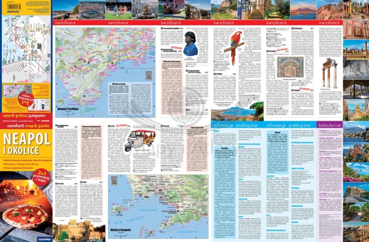 Neapol i okolice. Laminowana mapa turystyczna + Miniprzewodnik wydawnictwa ExpressMap. Strona pierwsza