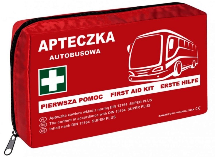 Apteczka autobusowa DIN 13164 SUPER PLUS + ustnik