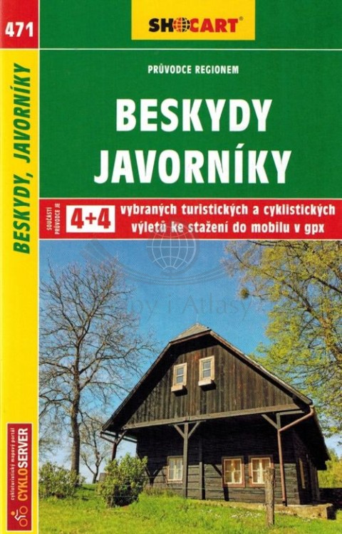 Beskidy, Jaworniki / Beskydy, Javorniky. Mapa turystyczna 471 + Miniprzewodnik wydawnictwa Shocart. Miniprzewodnik - okładka