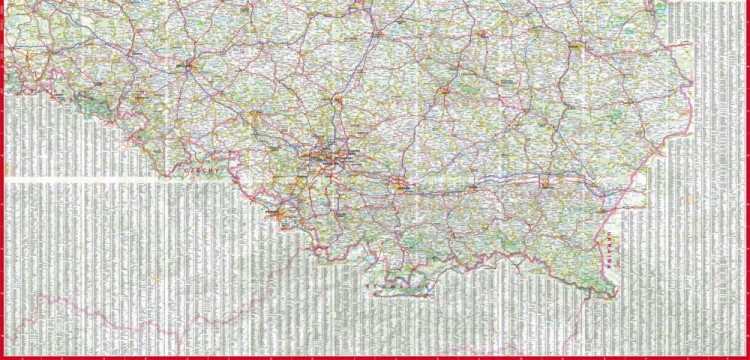 Polska 1:750 000. Laminowana mapa samochodowa wydawnictwa ExpressMap. Strona druga