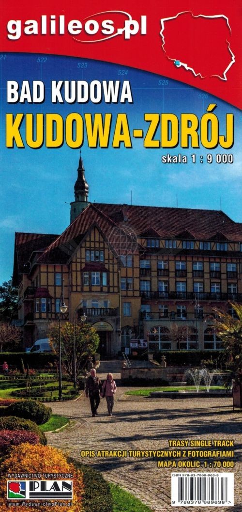 Kudowa-Zdrój. Mapa turystyczna / Plan miasta. Wyd. 2025. Galileos
