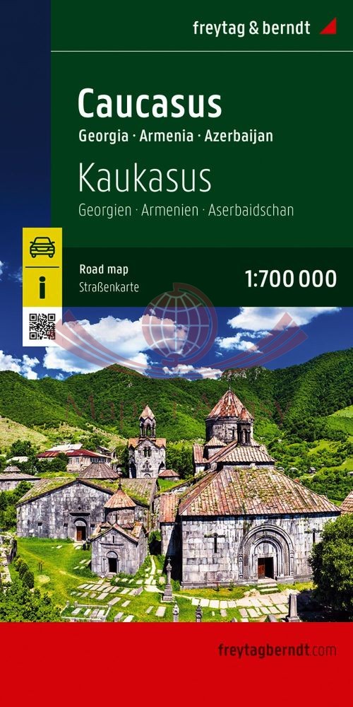 Kaukaz. Gruzja, Armenia, Azerbejdżan. Mapa samochodowa. Wyd. 2025. Freytag & Berndt