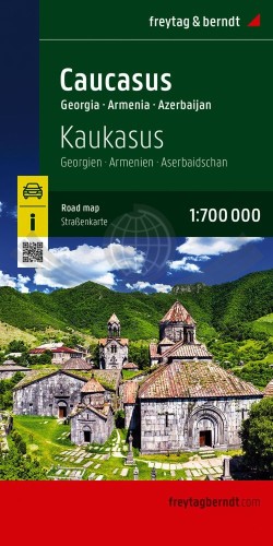 Kaukaz. Gruzja, Armenia, Azerbejdżan. Mapa samochodowa wydawnictwa Freytag & Berndt. Okładka