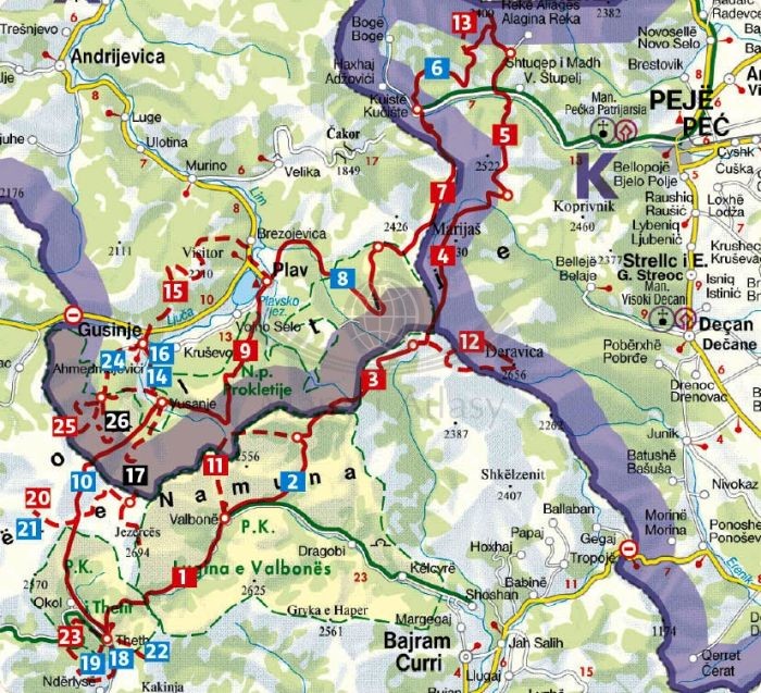 Peaks of the Balkans / Szczyty Bałkanów. Przewodnik wydawnictwa Rother. Zasięg