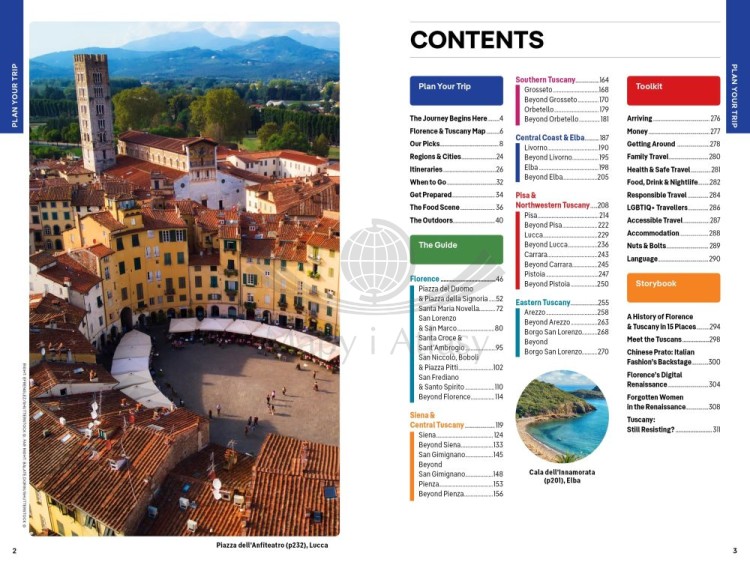 Florencja i Toskania / Florence & Tuscany. Przewodnik wydawnictwa Lonely Planet. Spis treści