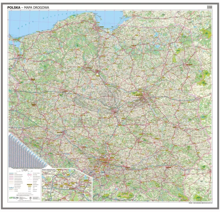 Polska 1:500 000. Mapa drogowa. Wersja magnetyczna