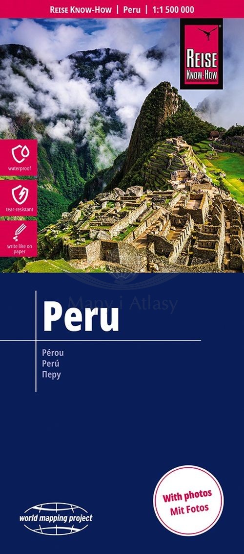 Peru 1:1 500 000. Wodoodporna mapa samochodowo-turystyczna. Wyd. 2025. Reise Know-How