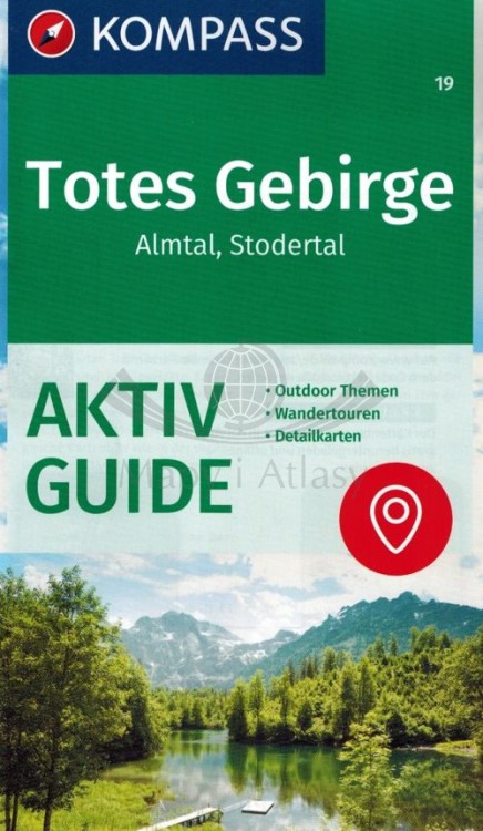 Totes Gebirge. Almtal, Stodertal. Wodoodporna mapa turystyczna 19 wydawnictwa Kompass. Miniprzewodnik - okładka