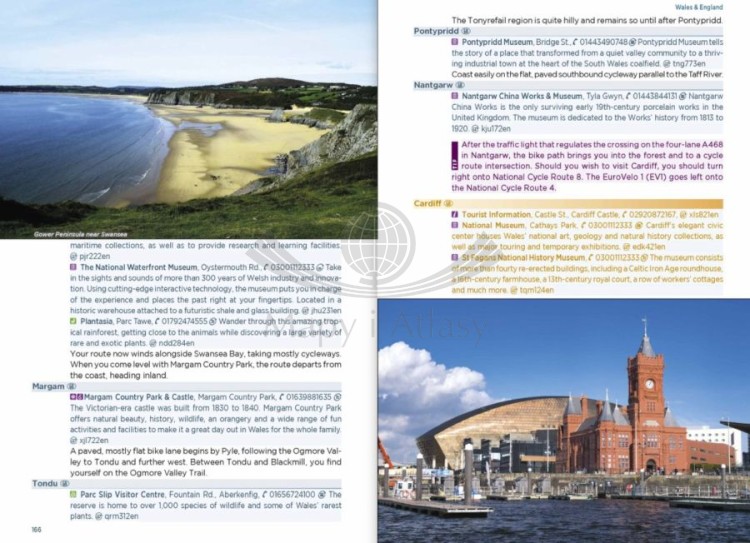 Europejskie wybrzeże Atlantyku / Atlantic Coast Route. EuroVelo 1. Przewodnik rowerowy wydawnictwa Verlag Esterbauer. Przykładowe strony 7