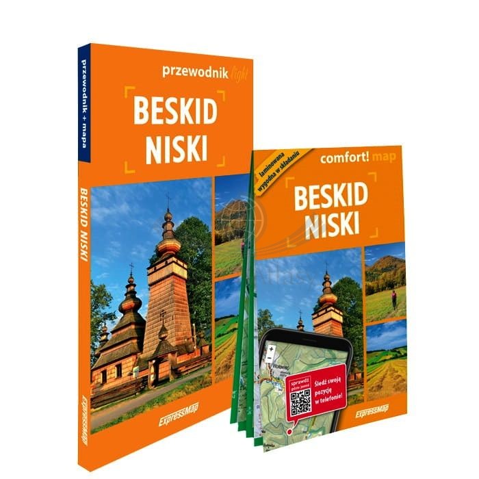 Beskid Niski. Przewodnik light + laminowana mapa wydawnictwa ExpressMap. Okładka