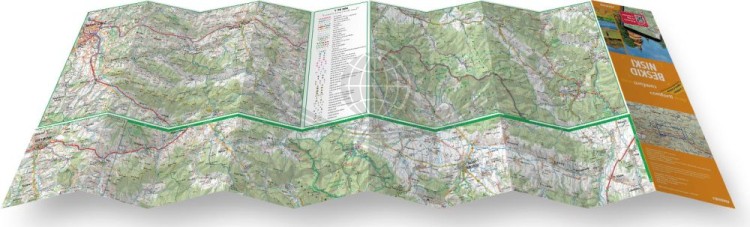 Beskid Niski. Przewodnik light + laminowana mapa wydawnictwa ExpressMap. Rozłożona mapa