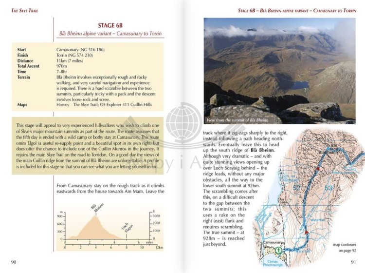 Szkocja. The Skye Trail. Przewodnik turystyczny wydawnictwa Cicerone. Przykładowe strony