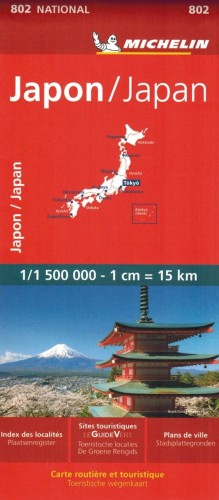 Japonia / Japan. Mapa samochodowo-turystyczna 802 wydawnictwa Michelin. Okładka