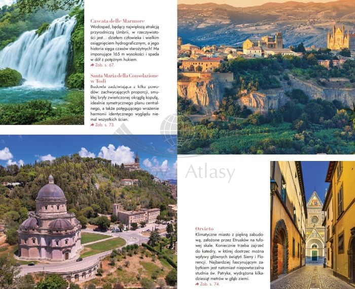 Umbria, Marche, Abruzja. Przewodnik travelbook wydawnictwa Bezdroża. Przykładowe strony 1