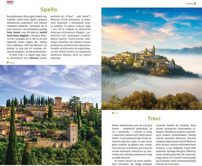 Umbria, Marche, Abruzja. Przewodnik travelbook wydawnictwa Bezdroża. Przykładowe strony  2