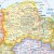Polska. Mapa fizyczna i administracyjna. Podkładka na biurko. Fragment 2