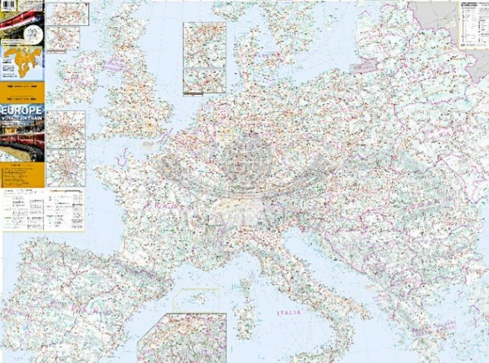 Europa 1:2 500 000. Mapa kolejowa wydawnictwa Cartotrain. Strona pierwsza