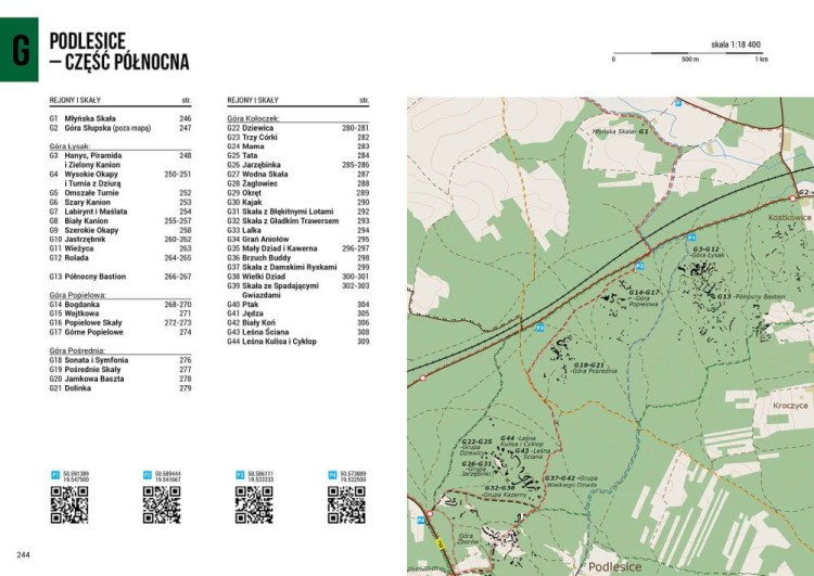 Jura północna. Przewodnik wspinaczkowy. Przykładowe strony 2