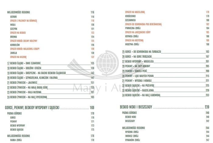 Górskie szlaki. Przyjemność wędrowania w każdym wieku. 50 tras w polskich górach. Przewodnik wydawnictwa Bezdroża. Spis treści 2