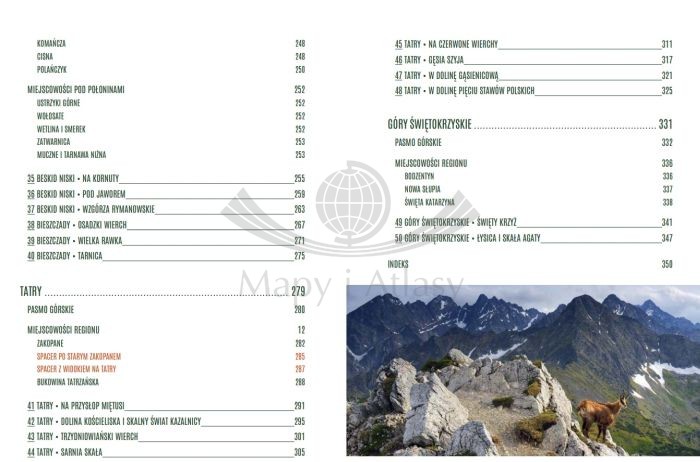 Górskie szlaki. Przyjemność wędrowania w każdym wieku. 50 tras w polskich górach. Przewodnik wydawnictwa Bezdroża. Spis treści 3