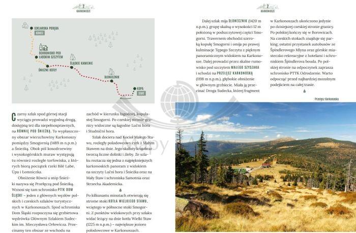 Górskie szlaki. Przyjemność wędrowania w każdym wieku. 50 tras w polskich górach. Przewodnik wydawnictwa Bezdroża. Przykładowe strony 1