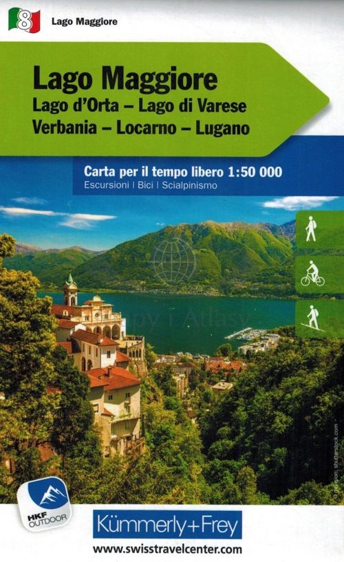 Jezioro Maggiore / Lago Maggiore 1:50 000. Wodoodporna mapa turystyczna. Kummerly+Frey