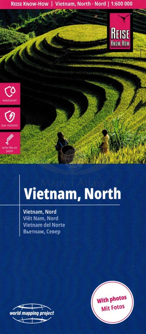 Wietnam, część północna 1:600 000. Wodoodporna mapa samochodowo-turystyczna. Wyd. 2026. Reise Know-How