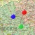 Polska 1:700 000. Mapa administracyjno-drogowa. Wersja magnetyczna wydawnictwa ArtGlob. Fragment 5