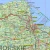 Polska 1:700 000. Naklejka, mapa ścienna administracyjno-drogowa wydawnictwa ArtGlob. Fragment 2