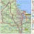Polska 1:700 000. Naklejka, mapa ścienna administracyjno-drogowa wydawnictwa ArtGlob. Fragment 3
