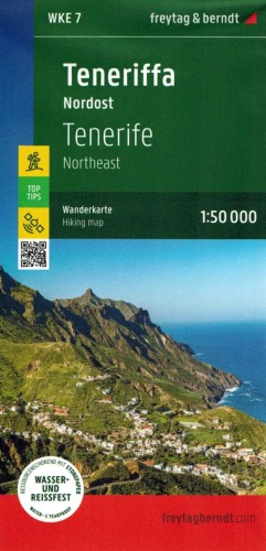 Teneryfa 150 000. Wodoodporny zestaw dwóch map turystycznych WKE 7 wydawnictwa Freytag Berndt. Mapa 1- okładka