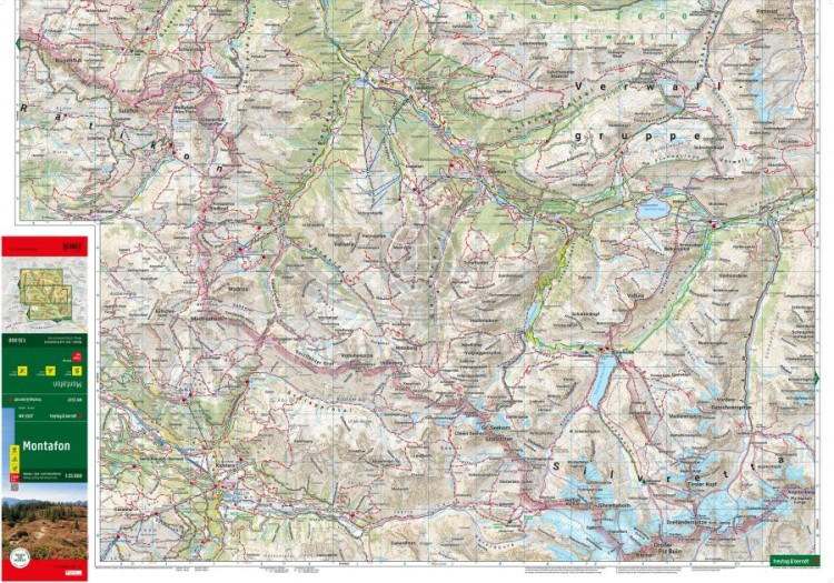 Montafon 1:35 000. Wodoodporna mapa turystyczna WK 5507 wydawnictwa Freytag & Berndt. Strona druga
