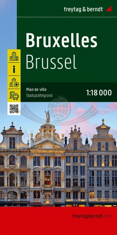 Bruksela 1:18 000. Mapa turystyczna / Plan miasta wydawnictwa Freytag & Berndt. Okładka