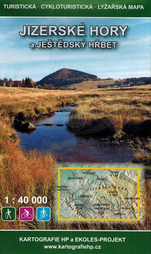 Góry Izerskie i Jestedsky Hrbet 1:40 000. Mapa turystyczna. Kartografie HP