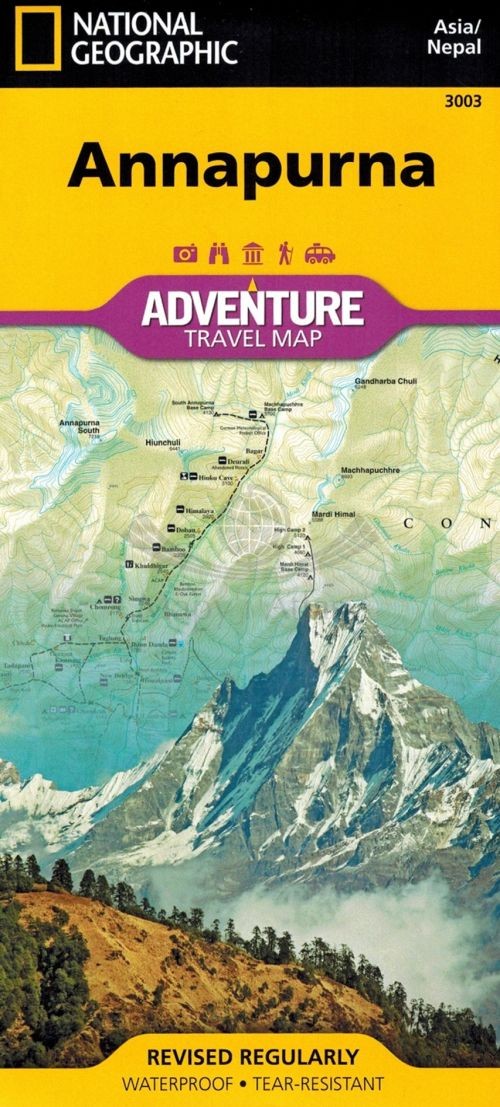 Annapurna 1:135 000. Wodoodporna mapa turystyczna. National Geographic