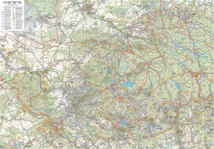 Góry Izerskie i Jestedsky Hrbet 1:40 000. Mapa turystyczna wydawnictwa Kartografie HP. Pierwsza strona