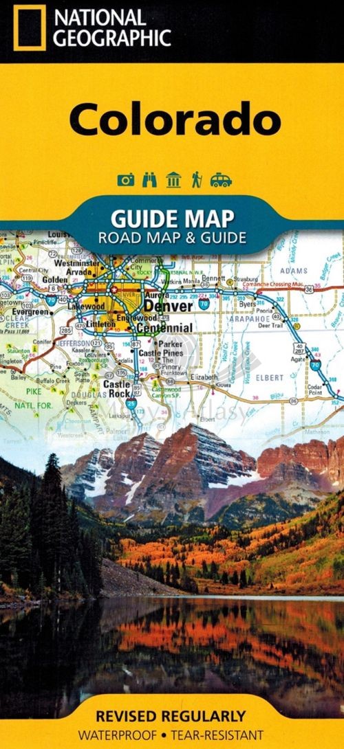 Kolorado / Colorado. Wodoodporna mapa samochodowo-turystyczna. National Geographic