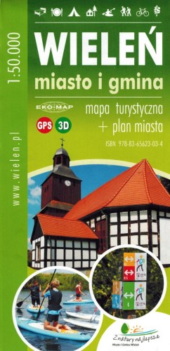 Wieleń 1:50 000. Mapa turystyczna / plan miasta wydawnictwa Eko-map. Okładka