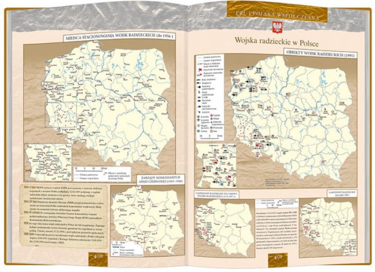 Ilustrowany atlas historii Polski wydawnictwa Demart. Przykładowe strony 1