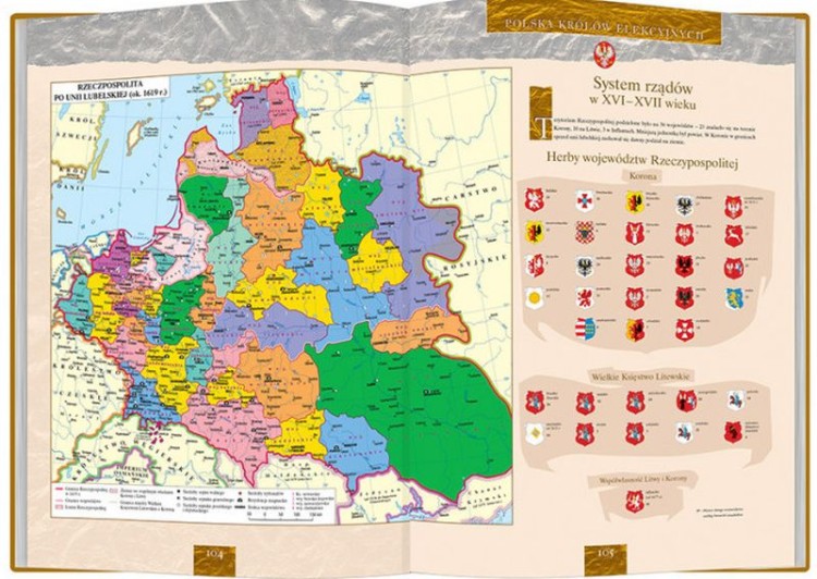 Ilustrowany atlas historii Polski wydawnictwa Demart. Przykładowe strony 4