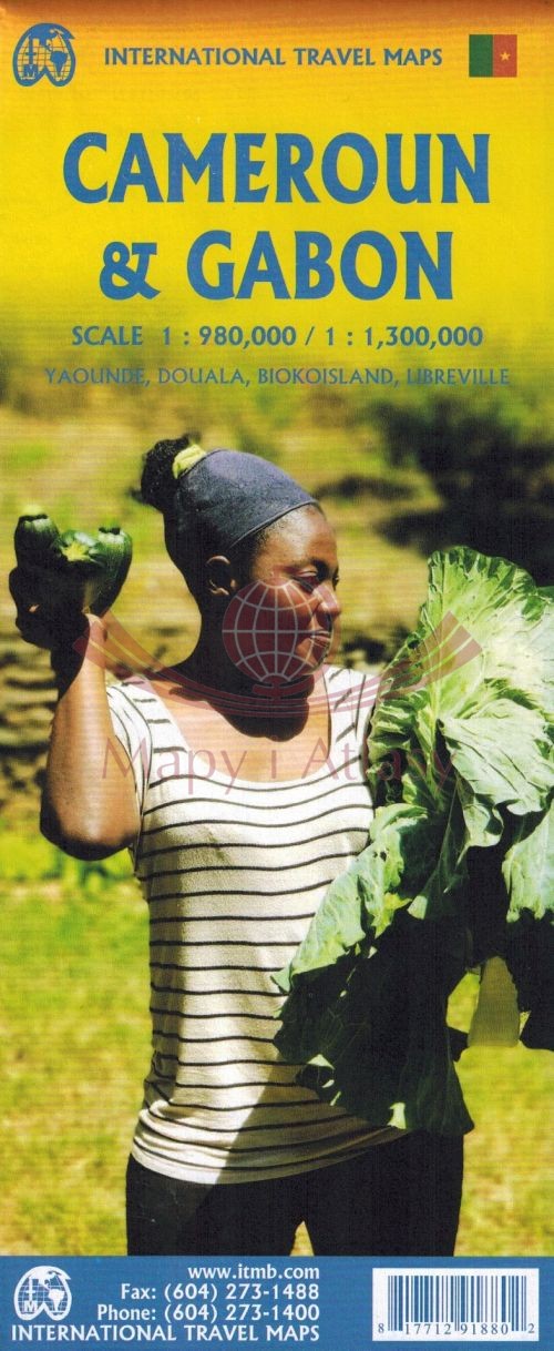 Kamerun i Gabon. Mapa samochodowo-turystyczna. Wyd. 2025. ITMB